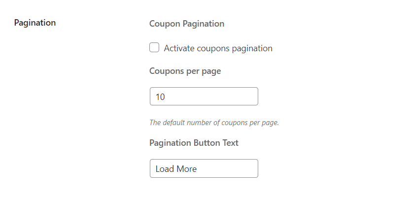 How do i set up the pagination?